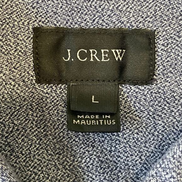 J. Crew L long sleeve button down shirt charcoal gray classic Corpcore top - Picture 4 of 7